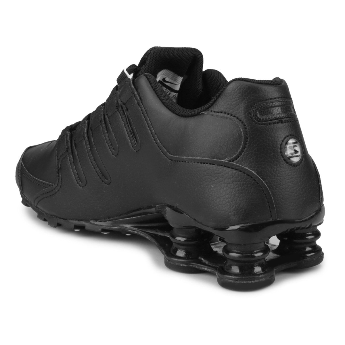 nike shox nz preto e prata