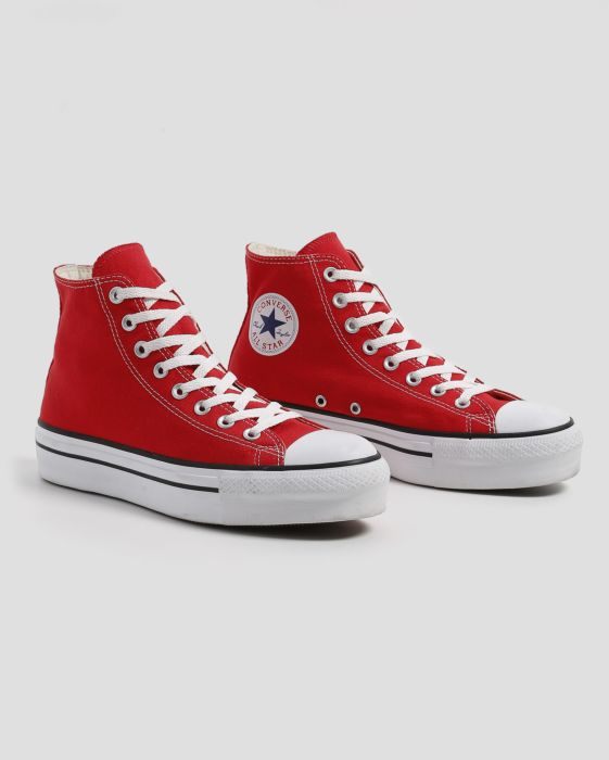 converse cano medio vermelho