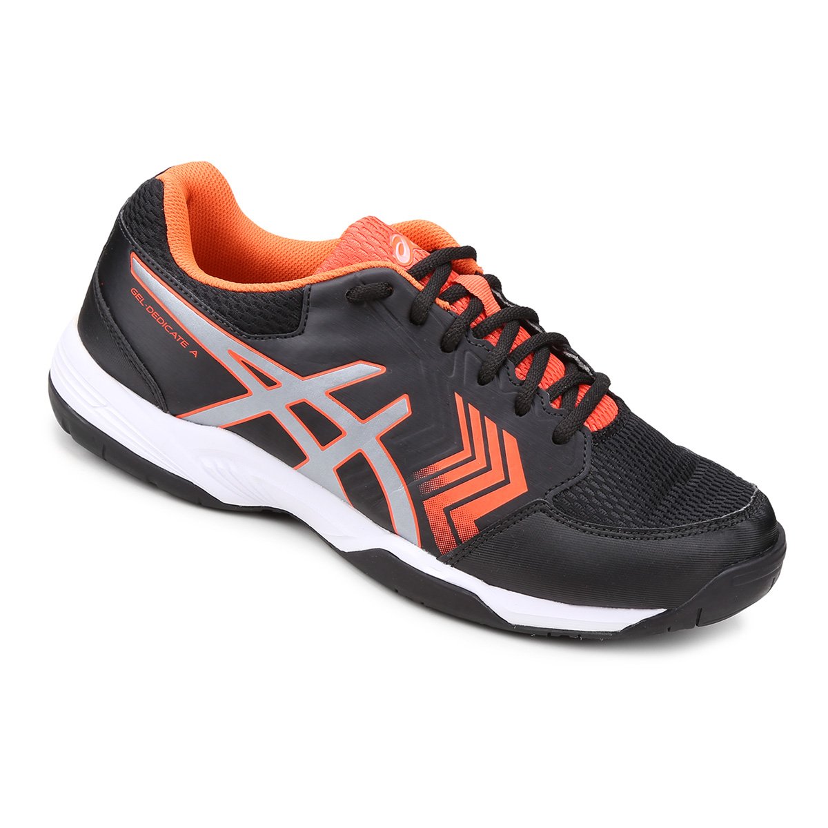 T nis Asics Gel Dedicate 5 A Black Silver Century Sports