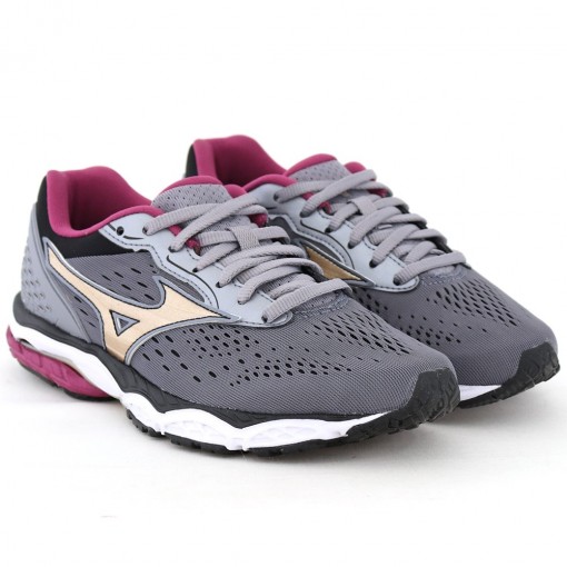 Tênis Mizuno Wave Mirai 3 Cinza/Roxo