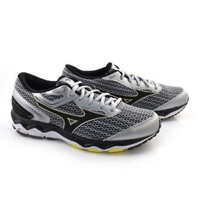 Tênis Mizuno Wave Hawk 2 Prata/Amarelo