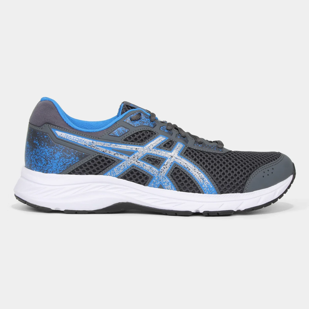 Tênis Asics Raiden 3 Masculino – Cinza/Azul Claro