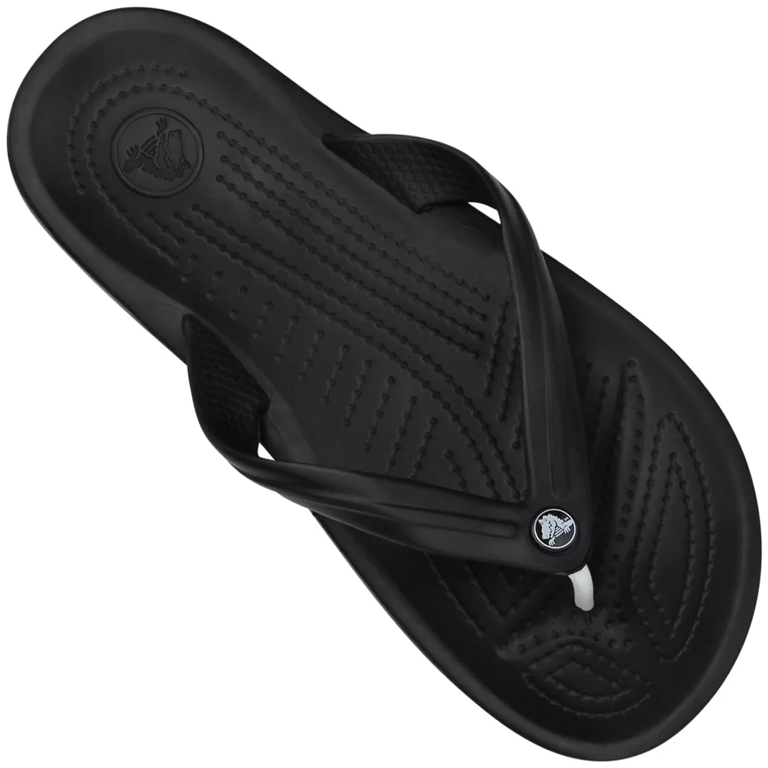 Chinelo Crocs CrocBand Flip – Preto/Branco