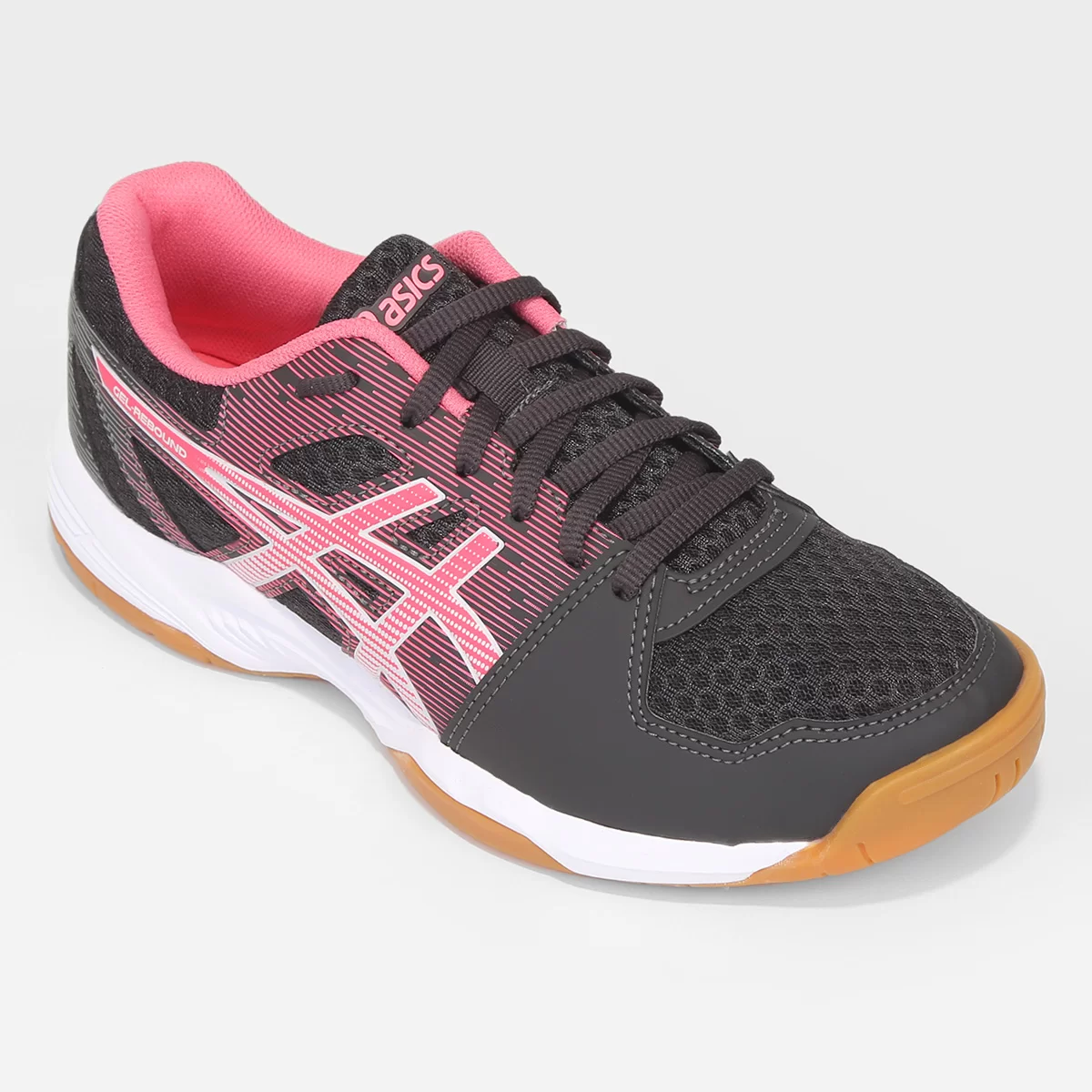 Tênis Asics Gel-Rebound Feminino – Cinza/Rosa