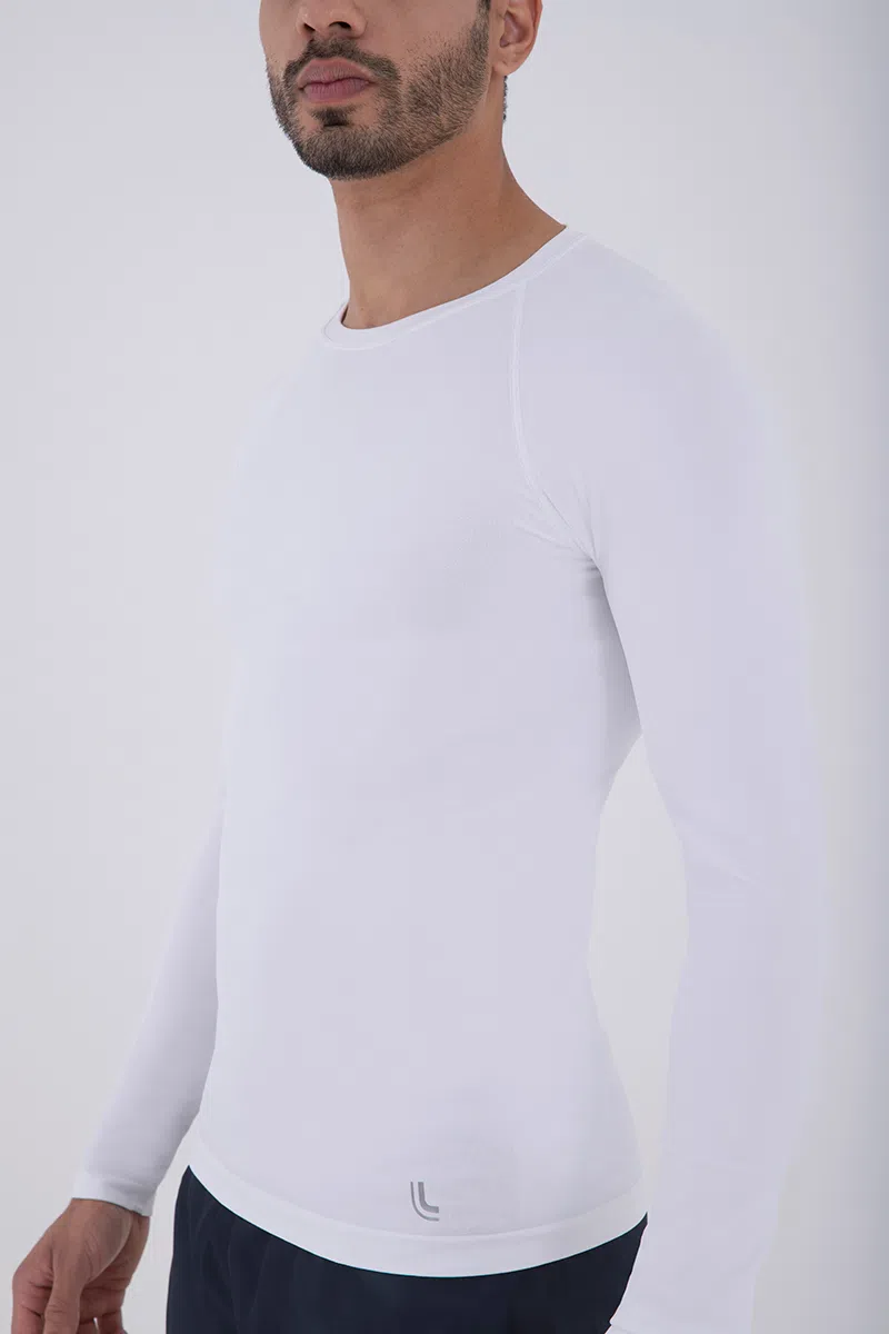 Camiseta Manga Longa Térmica Masculina Lupo – Branco