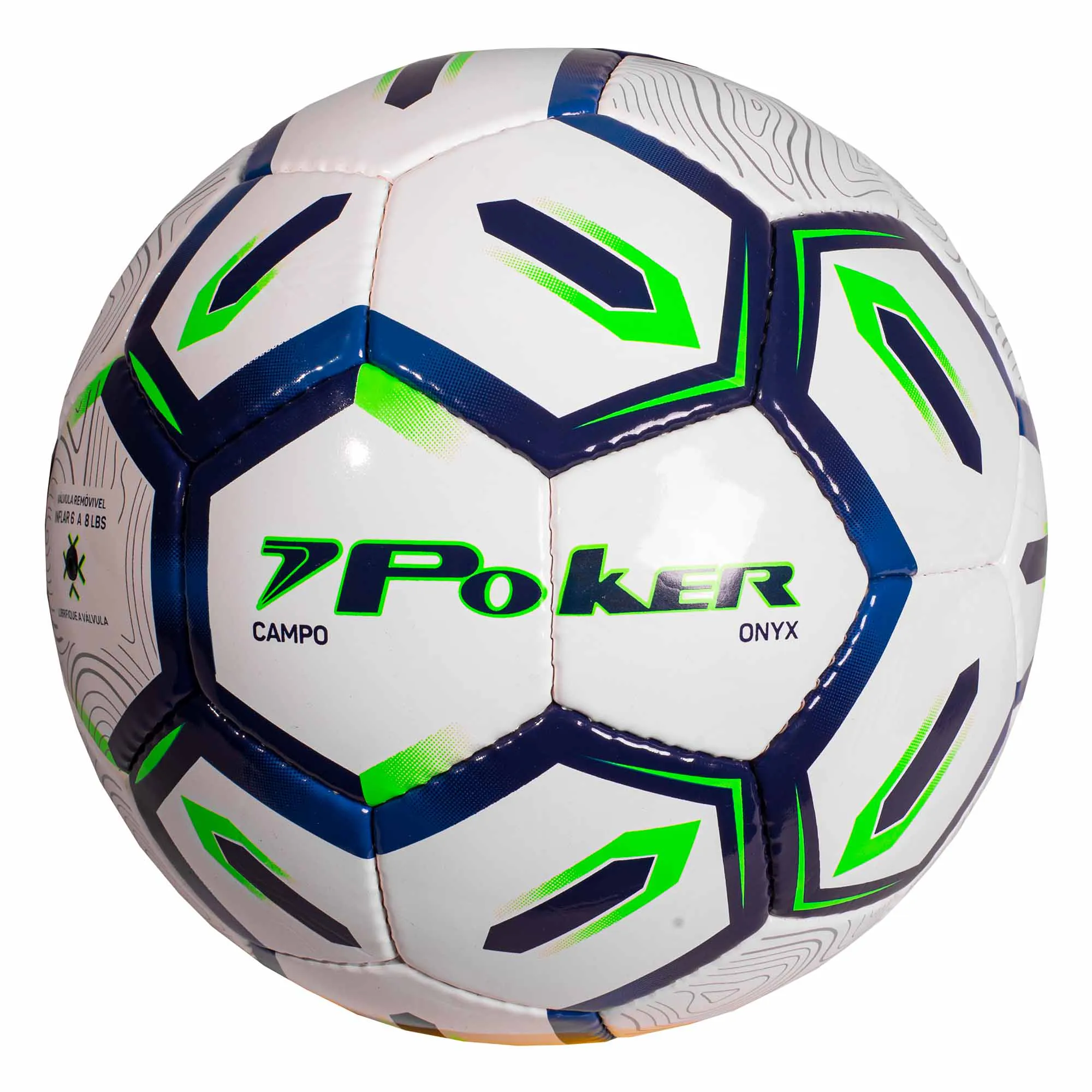 Bola Futebol de Campo Extra 32 Gomos Onyx MR/AZ/VDC