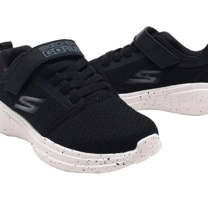 Tênis Skechers Go Run Fast Infantil – Preto/Branco