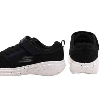 Tênis Skechers Go Run Fast Infantil – Preto/Branco