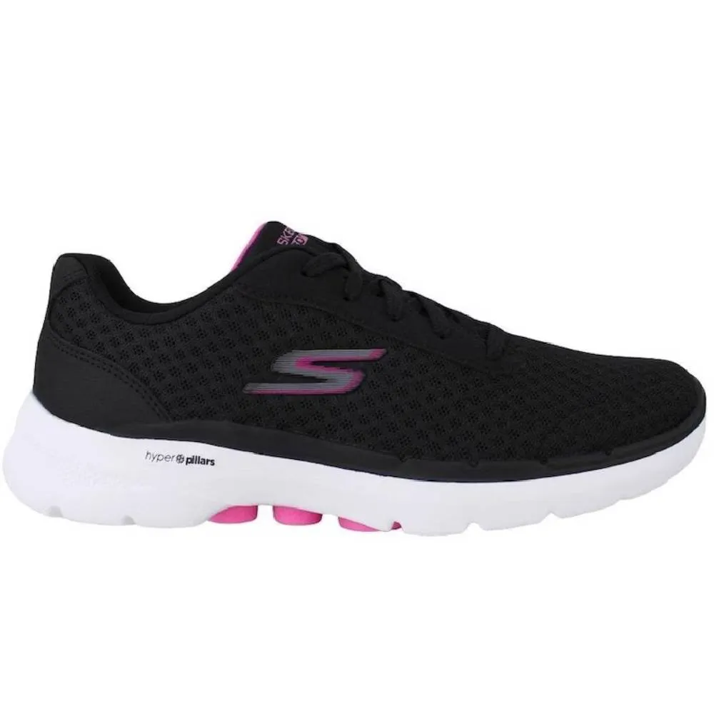 Tênis Skechers Go Walk 6 Iconic Vision Preto/Rosa