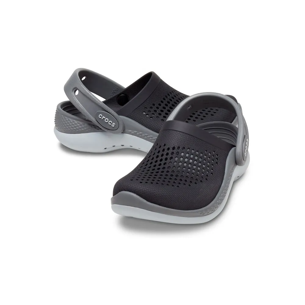 Sandália Crocs LiteRide 360 Infantil BLACK/SLATE GREY