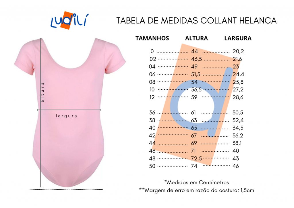 Collant Meia Manga em Helanca – Ludili