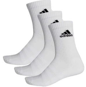 Meia Adidas cano alto kit 3 – Branca